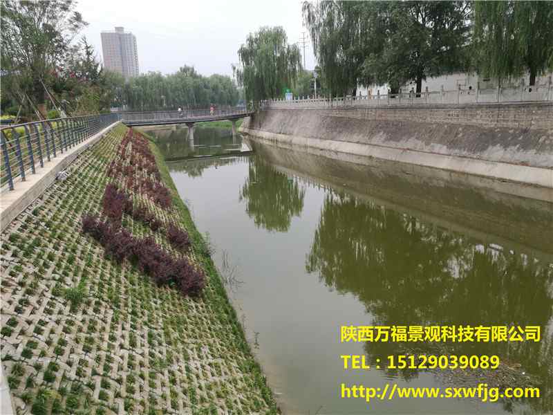 铜川印台区漆水河三里洞湖心岛施工完成照片